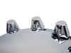 QSC Chrome Semi Truck Front Rear Axle Cover kits Hub Cap 33mm Thread on Lug Nuts QSC Chrome Semi Truck Front Rear Axle Cover kits Hub Cap 33mm Thread on Lug Nuts