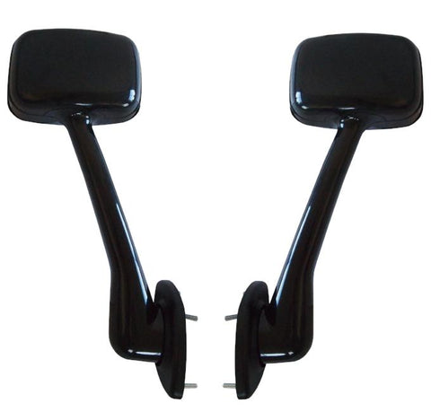 QSC Truck Black Hood Mirror Set (L & R) for Freightliner Cascadia 08+