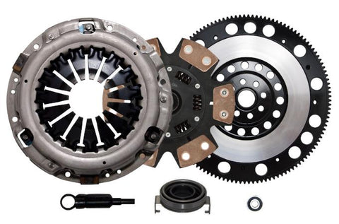 QSC STAGE 3 CLUTCH KIT & RACE FLYWHEEL for 06-14 SUBARU IMPREZA WRX EJ255 5-SPD