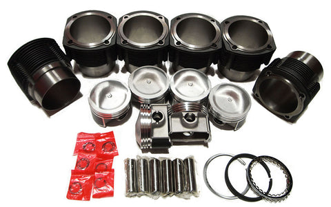 QSC Porsche 911 90mm Aluminum Nikasil Coated Cylinders & Pistons Set