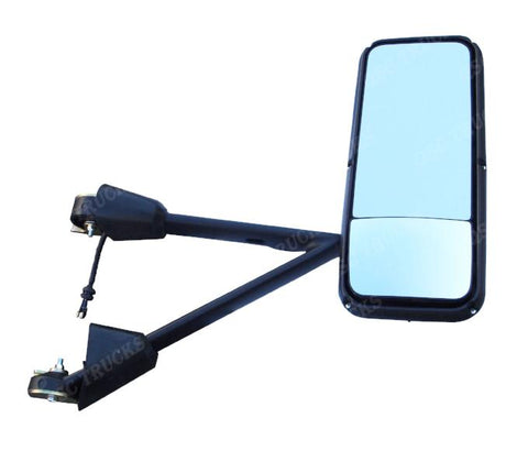 QSC Chrome Door Mirror W/ Arm RH & LH Pair for Kenworth T660 T600 T800 08-15