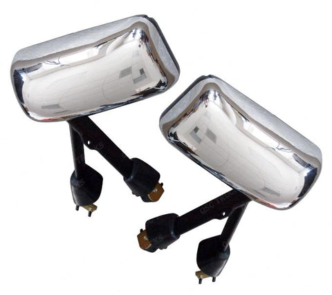 QSC Chrome Door Mirror W/ Arm RH & LH Pair for Kenworth T660 T600 T800 08-15