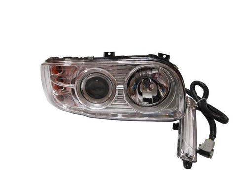 QSC Right & Left Side Headlights Set w/ Projector + Bulbs for Peterbilt 388 389