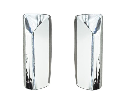 QSC Door Mirror Chrome Cover Set Left & Right for Volvo VNL Trucks