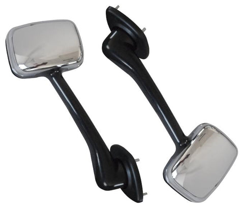 QSC Truck Chrome Hood Mirror Set (L & R) for Freightliner Cascadia 08-16