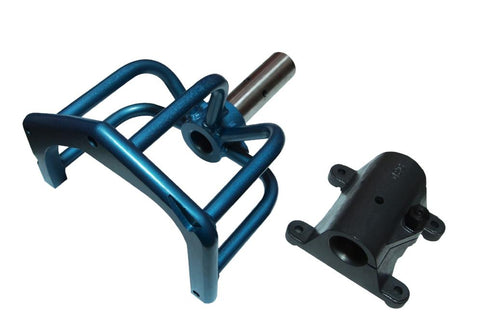 QSC Porsche 996 Forged Engine Stand Holding Fixture Yoke-Blue + bench clamp