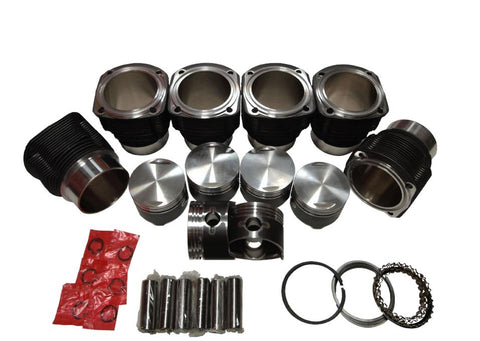 QSC Porsche 911 84mm Aluminum Nikasil Coated Cylinders & Pistons Set