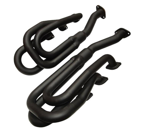 QSC Porsche 911 Black Steel Exhaust Header 1 1/2